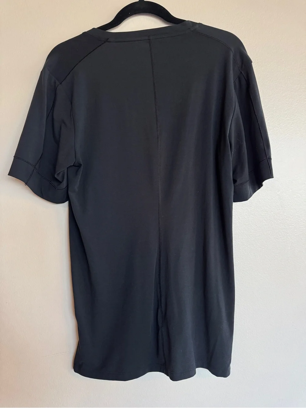 Nike Dri-Fit Slim Fit Black Short Sleeve Yoga T-Shirt Top Mens Small